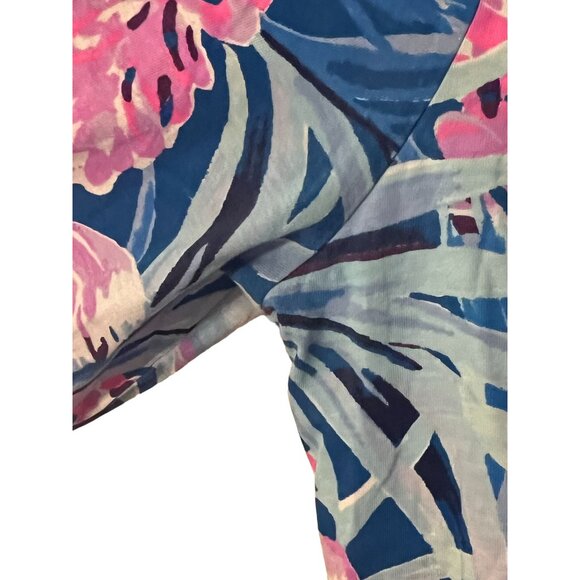 Lilly Pulitzer Daphne Dress Women's Size Large Mr Peacock Blue Tweethearts Excel - Picture 6 of 6